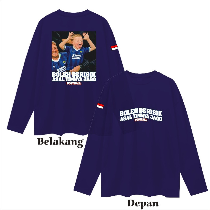 Xv Kaos Lengan Panjang Persib Boleh Berisik Asal Team Nya Jago Kaos Persib Bandung Pria Wanita Persi