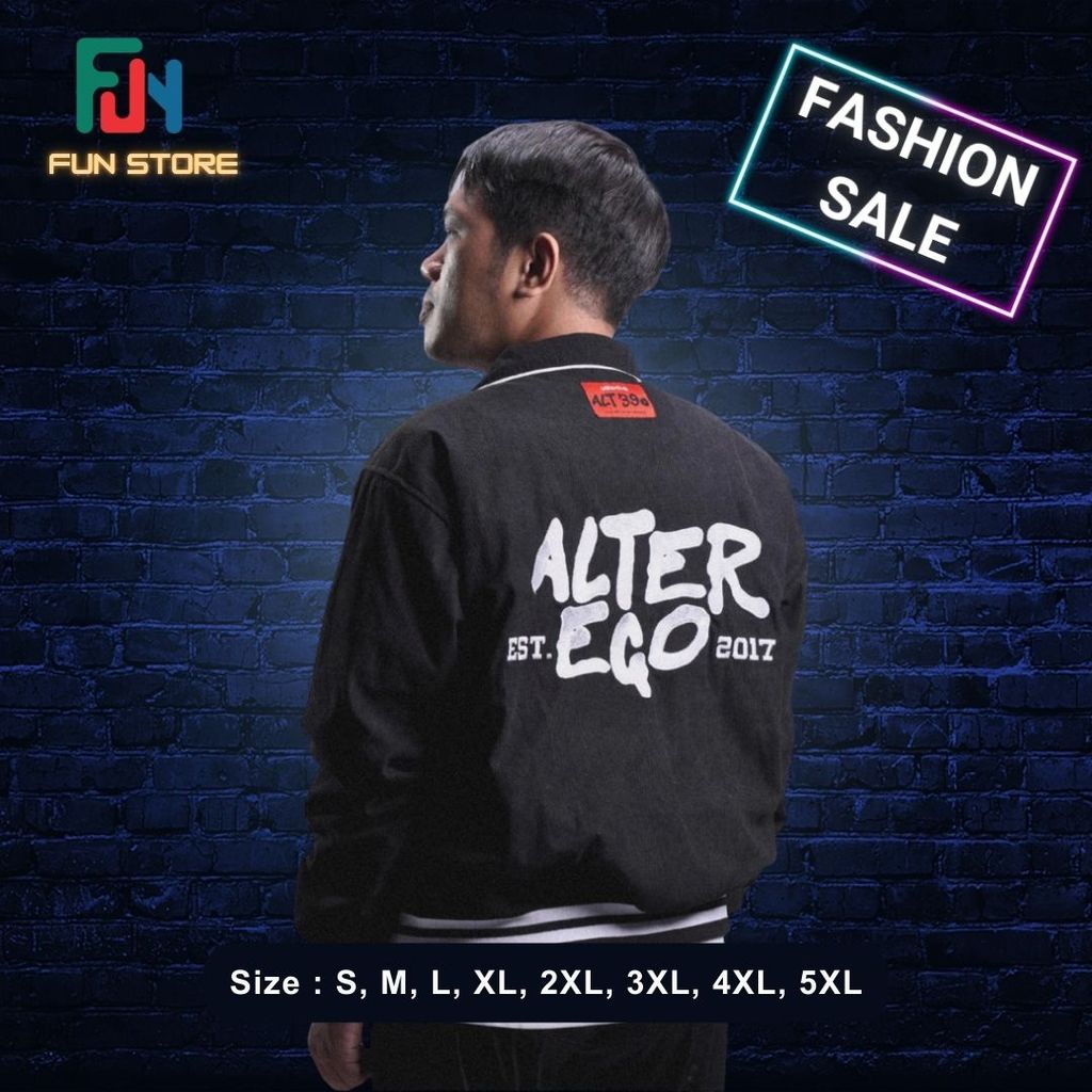 Jaket varsity alter ego ALT390 BASELINE CLUB JACKET oversize M7 2026 onic alter ego evos btr dewa un