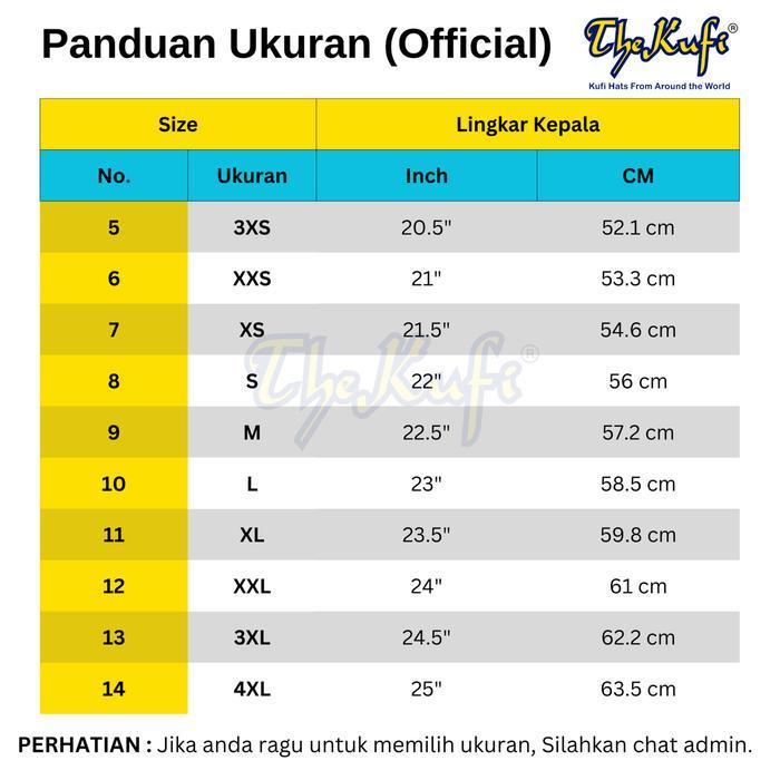 Kopiah Taliban Dewasa Hitam Tinggi 8cm Peci Madun Madani - The Kufi - Hitam, No.5