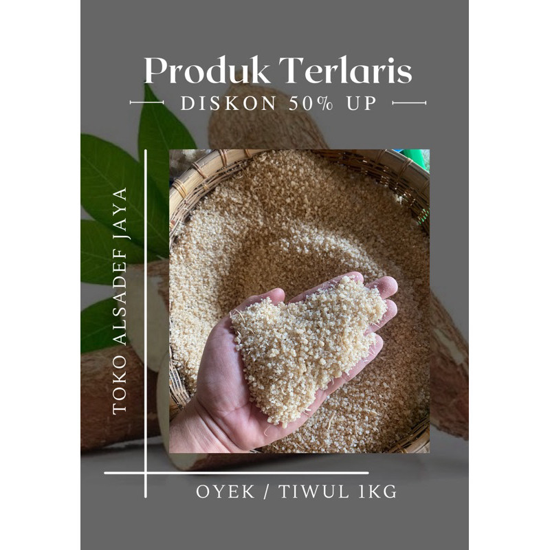 TIWUL INSTAN 1Kg/1000g | BERAS SINGKONG | NASI OYEK | NASI SINGKONG RENDAH GULA MURAH .