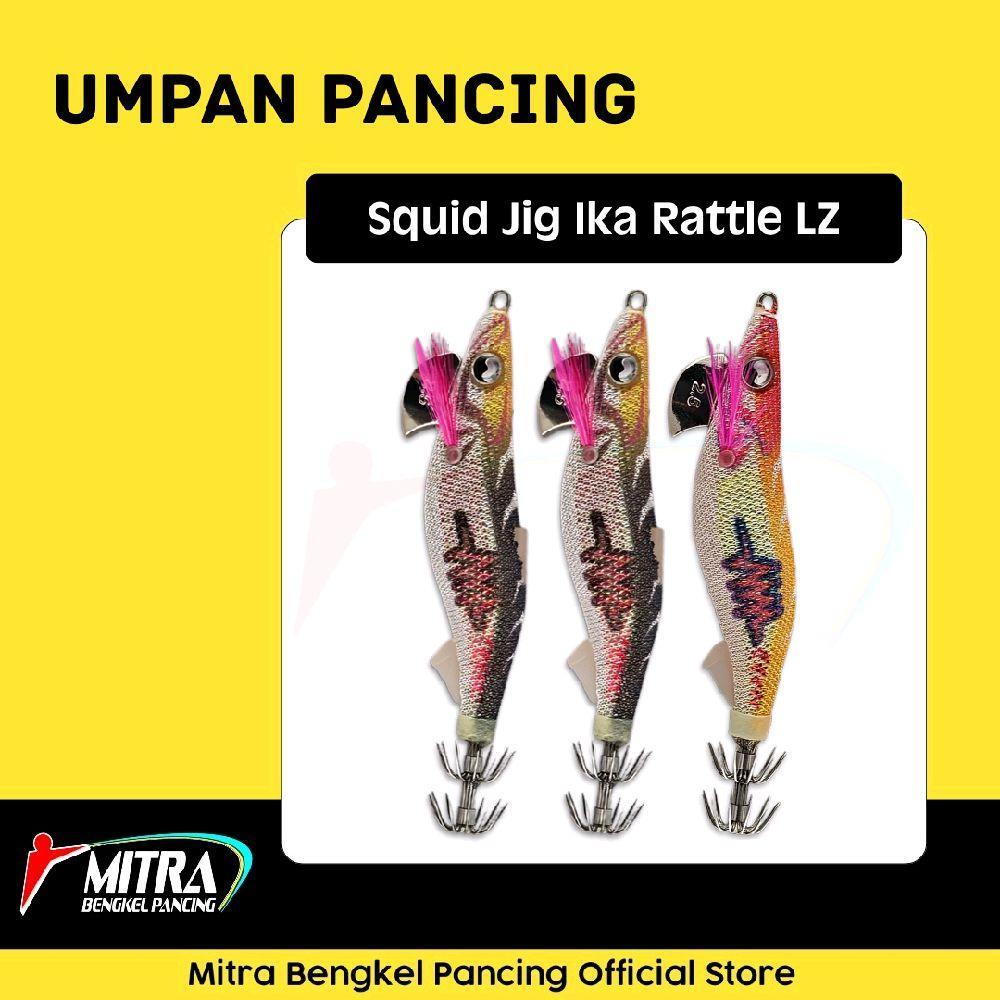 Umpan Pancing Cumi AXZ Ika Rattle LZ UV Size 2.5 75mm 10g Umpan Egi Squid Jig