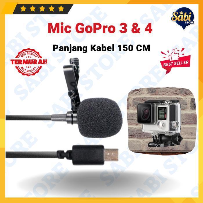 MIC ACTION CAM / USB STEREO MICROPHONE FOR GOPRO HERO 3 / GOPRO HERO 4