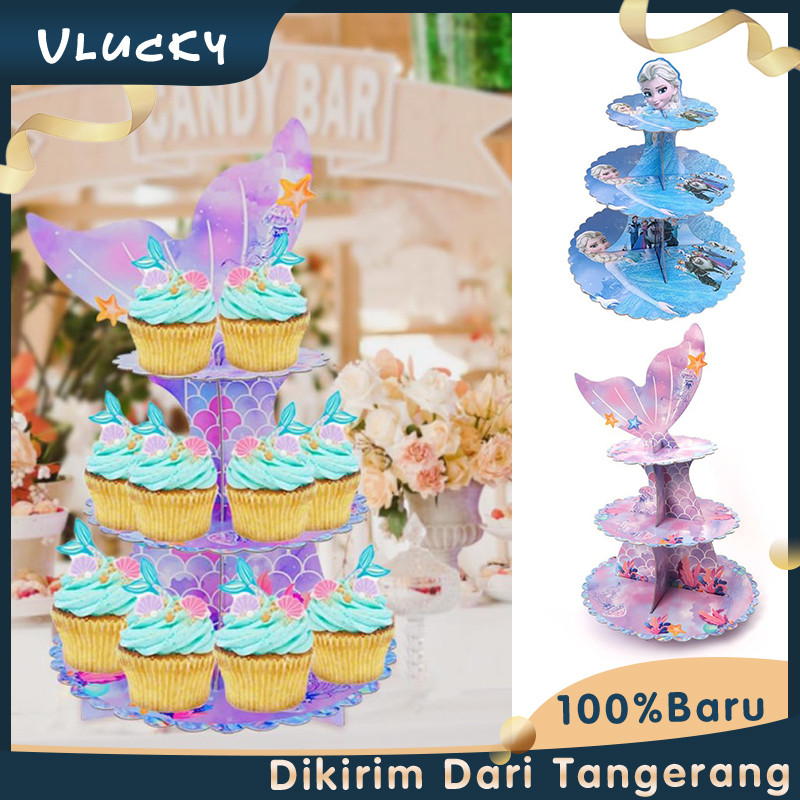 3 Tingkat Tempat Kue Ekor Putri Duyung Kue Stand Cake Karakter Tempat Kue Pesta