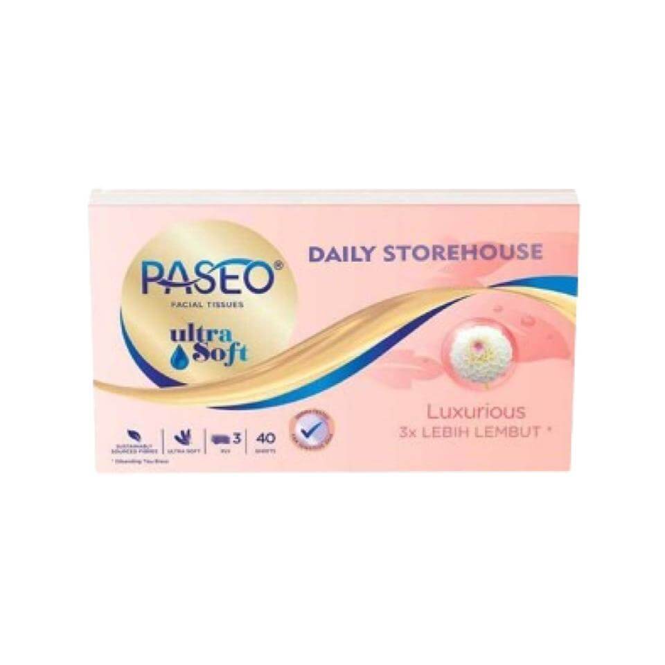 Paseo Tisu Wajah Ultra Soft 40s
