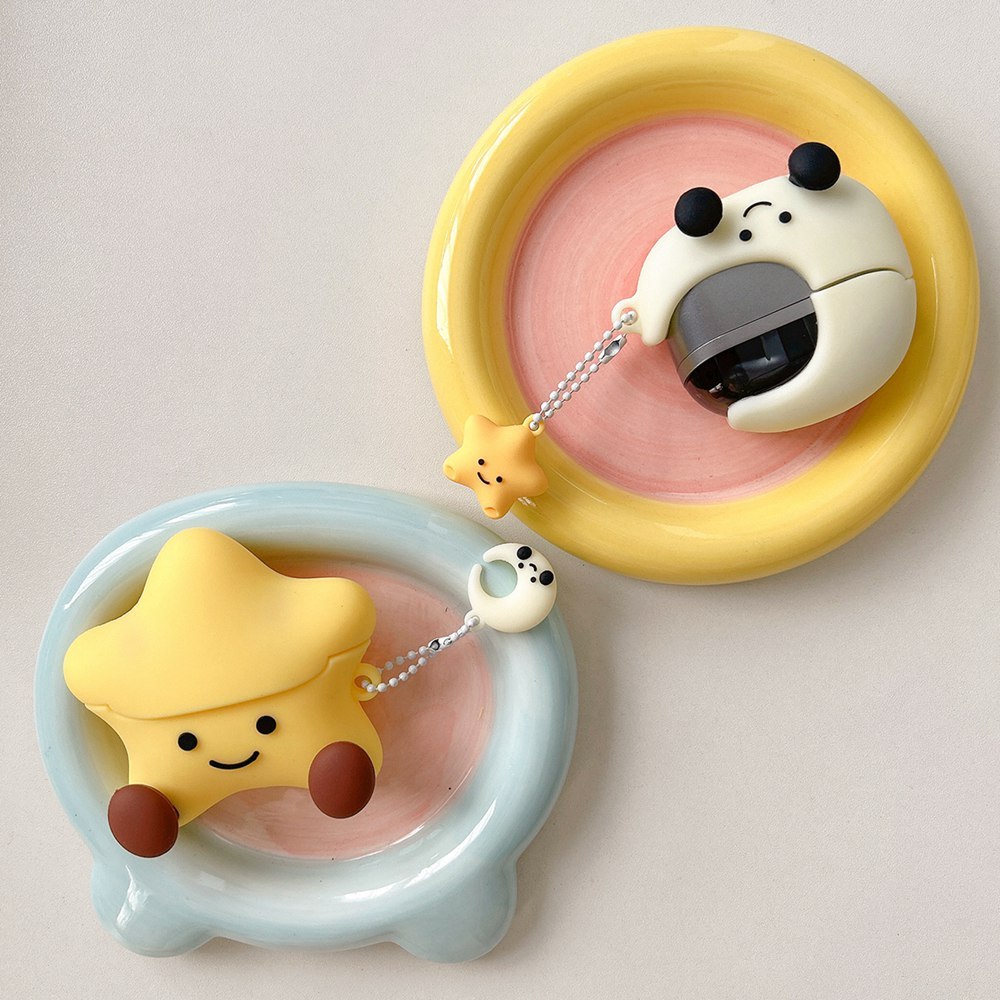 Cute 3D Star Moon Earphone Case For Samsung Galaxy Buds 3 Pro Wireless arging Protective Soft Cover 