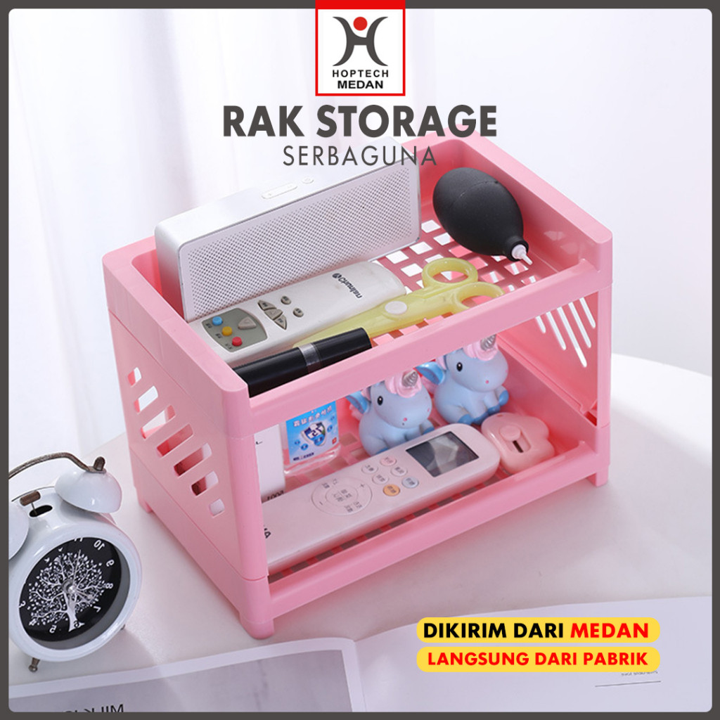 Rak Serbaguna Portable Murah / Meja Plastik Kosmetik Mini /  Rak meja kecil multifungsi