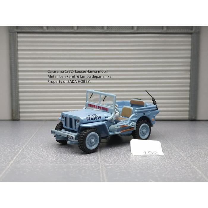 Diecast Cararama 1/72 Jeep CJ5 1/4 Ton Willys US Navy Shore Patrol Unit Saja SBAtoys