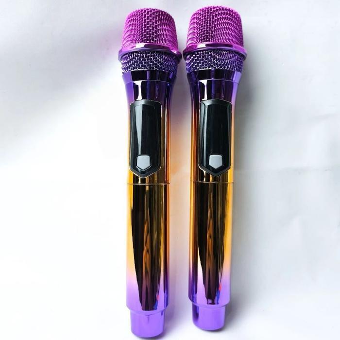 Fleco M-32 Wireless Mic Karaoke Professional / Mikrofon Nirkabel Fleco Double Microphone Fleco/