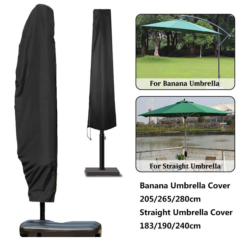 Outdoor Banana Umbrella Cover Waterproof Protector Cover With Zipper Garden Cantilever Parasol Umbrellas Rain Cover