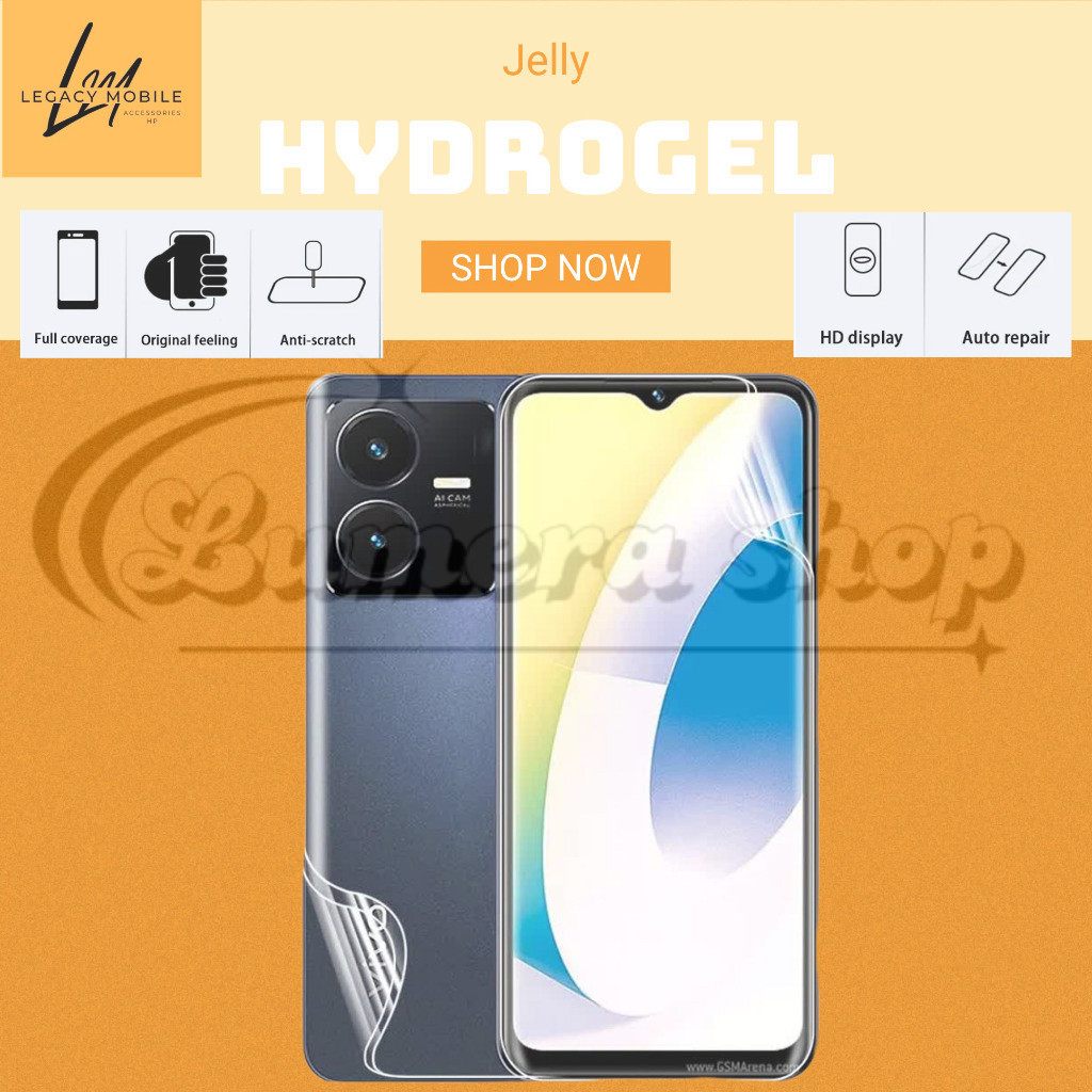 COD Anti gores Hydrogel clear Vivo Y21 Y21s Y21t Y22 Y22s pelindung layar jelly