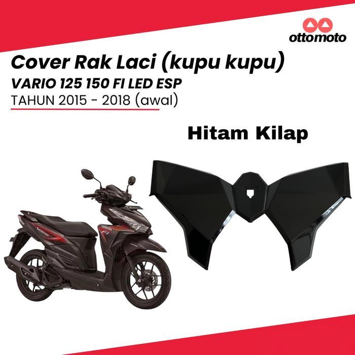 AutoMaxx Jaya Cover Rak Rack Laci Kupu Kupu Vario 125 / 150 LED Hitam