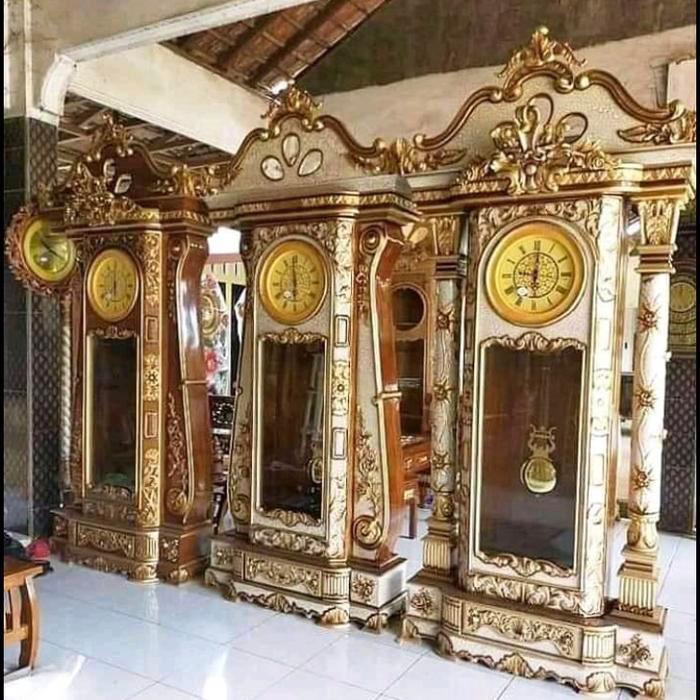 Lemari jam / almari jam kayu jati / lemari hias / plus ongkir bandung NF4