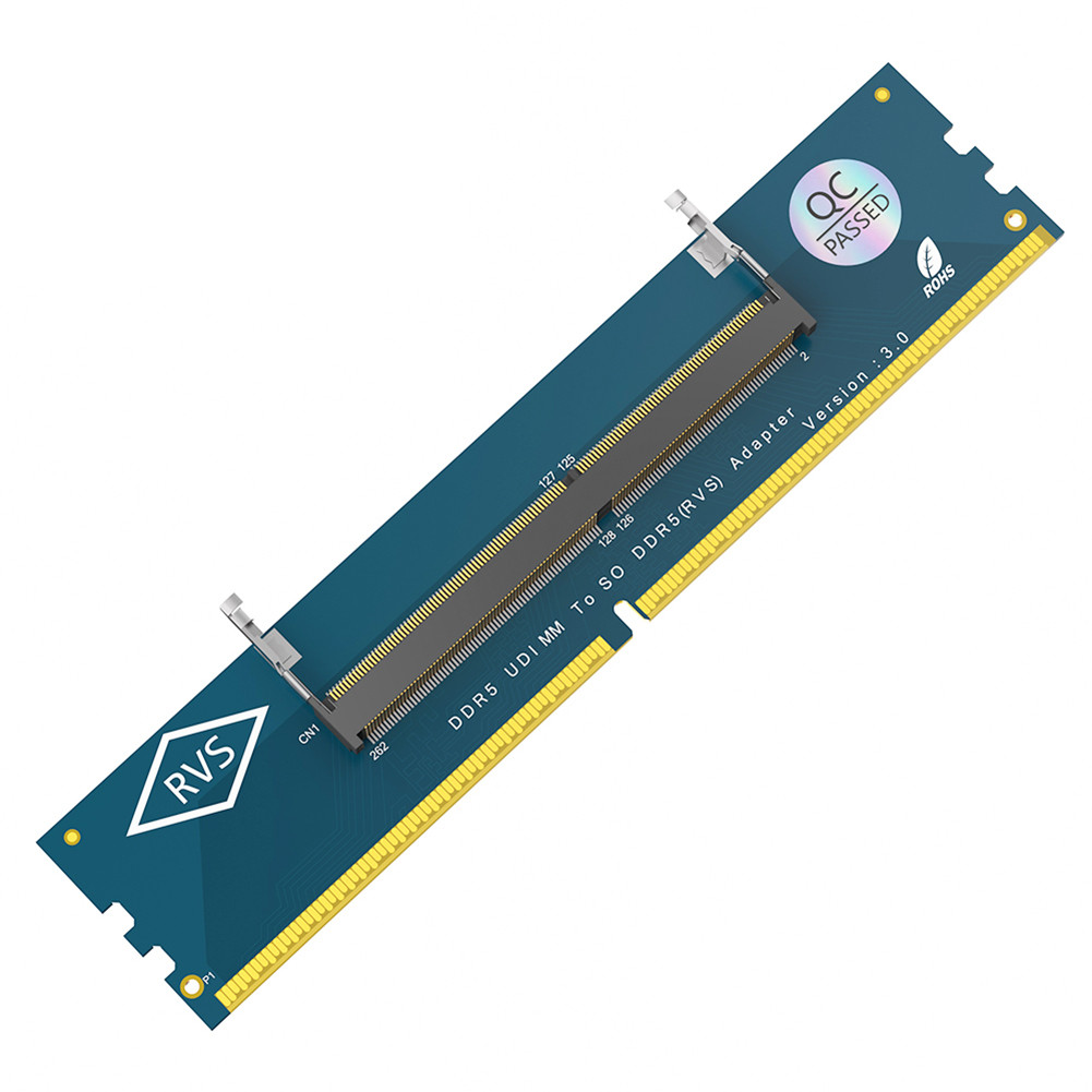 Laptop DDR5 RAM to SO DDR5 UMM Desktop Adapter Card Riser Memory Tester Notebook SO DDR5 to DDR5 UMM