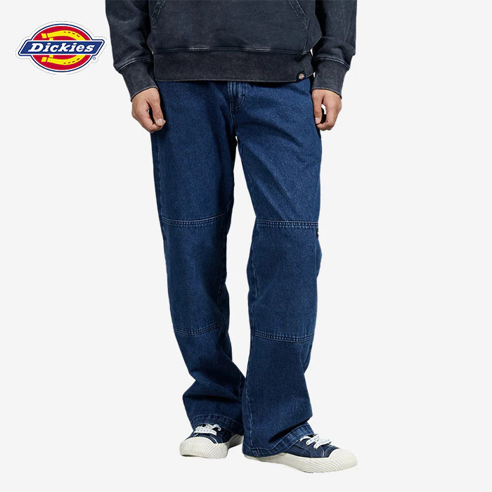 DICKIES - Double Knee Denim Pant - Celana Jeans (Inseam 32 Inch)