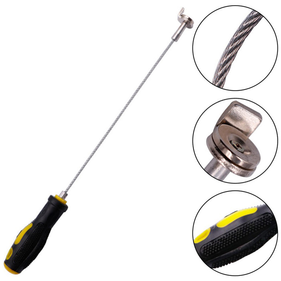 Oil Drain Plug Removal Tool Magnetic Oil Plug Remover Wrench Anti Scald Auto Car Oil Drain Wrench Au