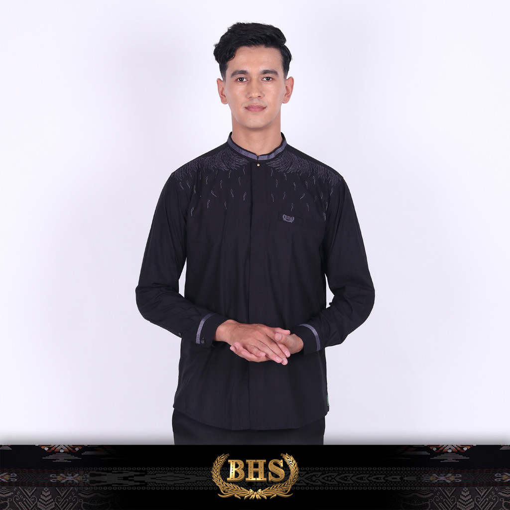 Baju Koko BHS Cosmo Duraid Hitam