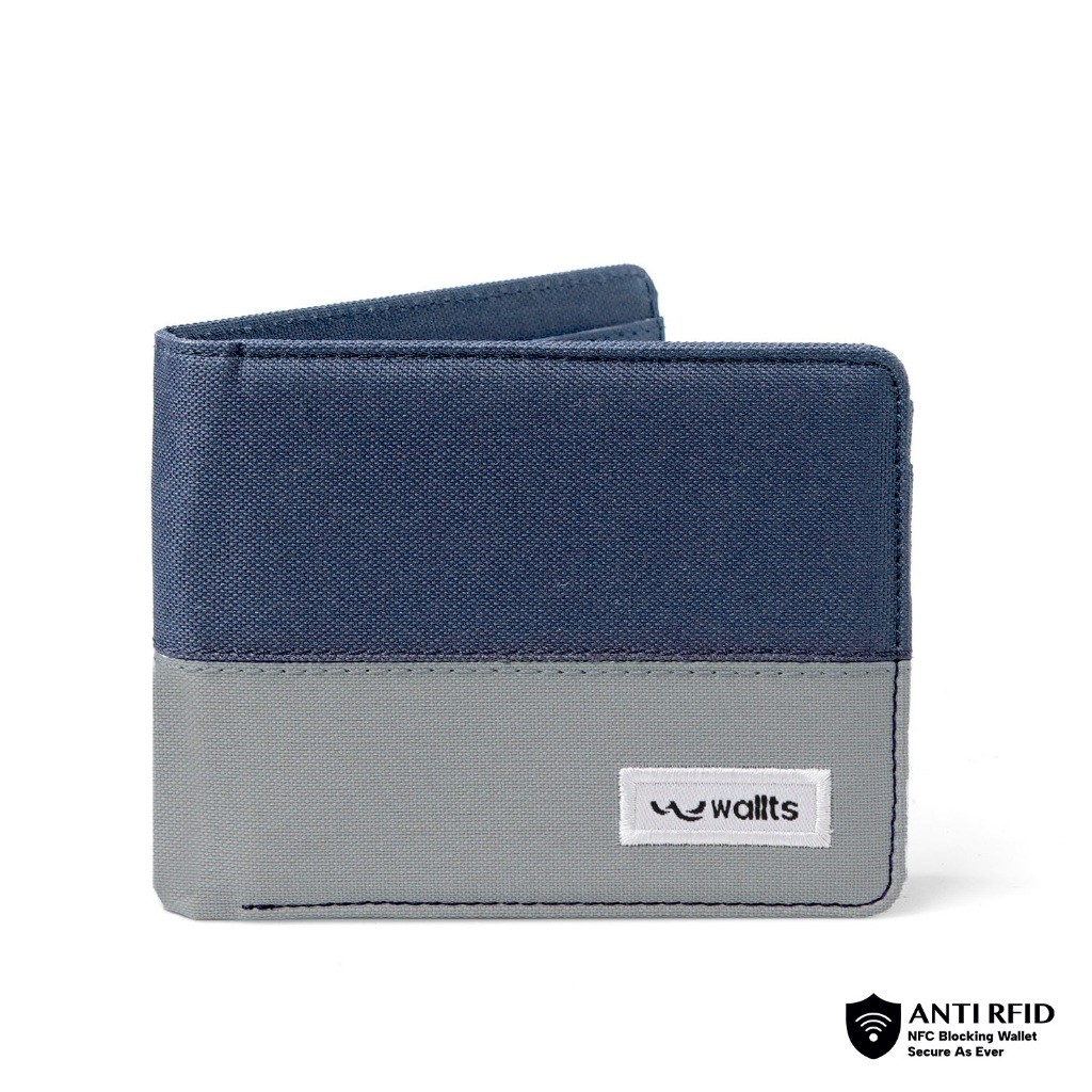 Wallts Keio Navy Stripes - Dompet Pria Dompet Lipat Pria Wallet Pria