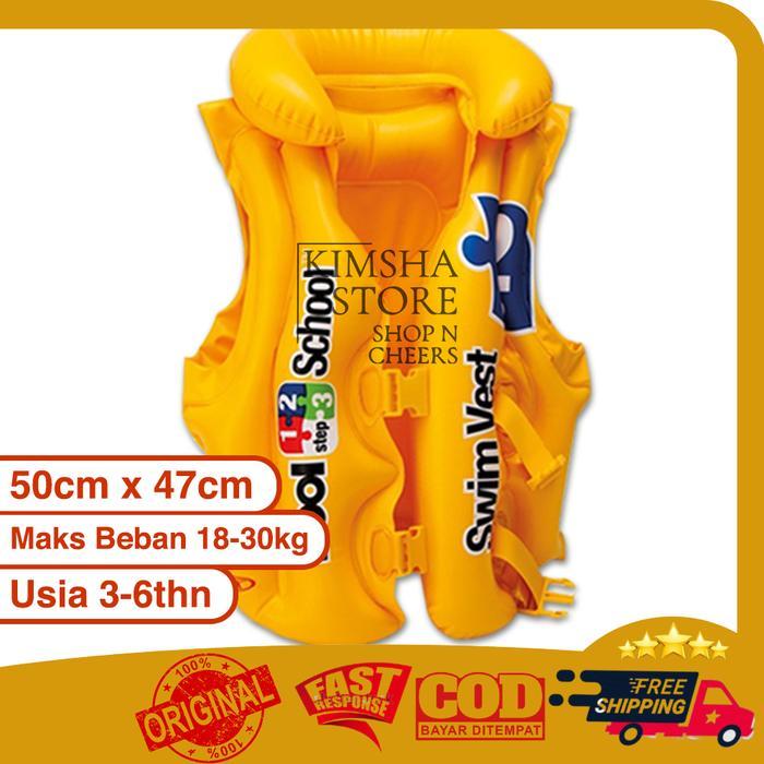 Intex Deluxe Swim Vest Pool School Step 2. Jaket Pelampung Renang Anak