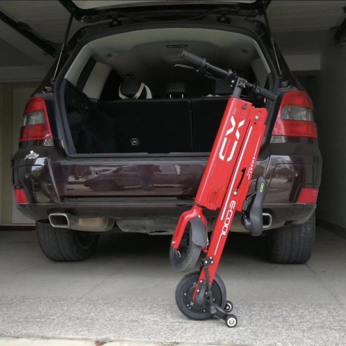 scooter listrik lipat/escooter/sepeda ebike/skuter listrik/skuter anak - Merah