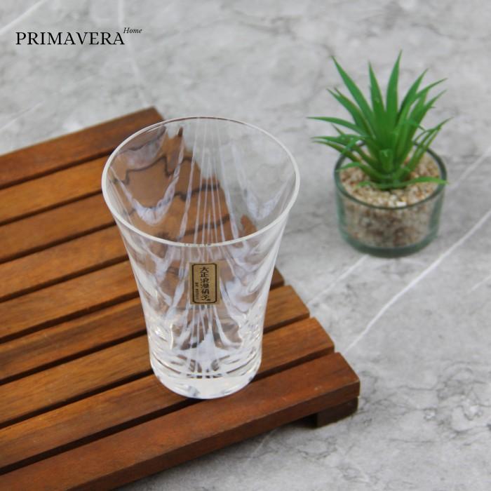 Hirota Glass Taisho Roman Wave Soda Cup Made in Japan