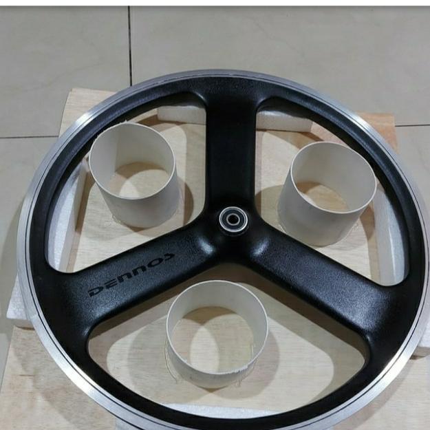 wheelset Dennos depan 3spoke16 349 v brake for brompton pikes 3 sixty