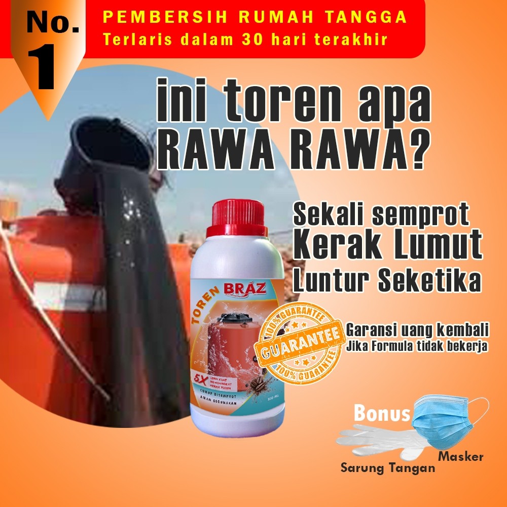BRAZ Toren Pembersih kerak lumut pada toren pipa tanpa sikat 500ml
