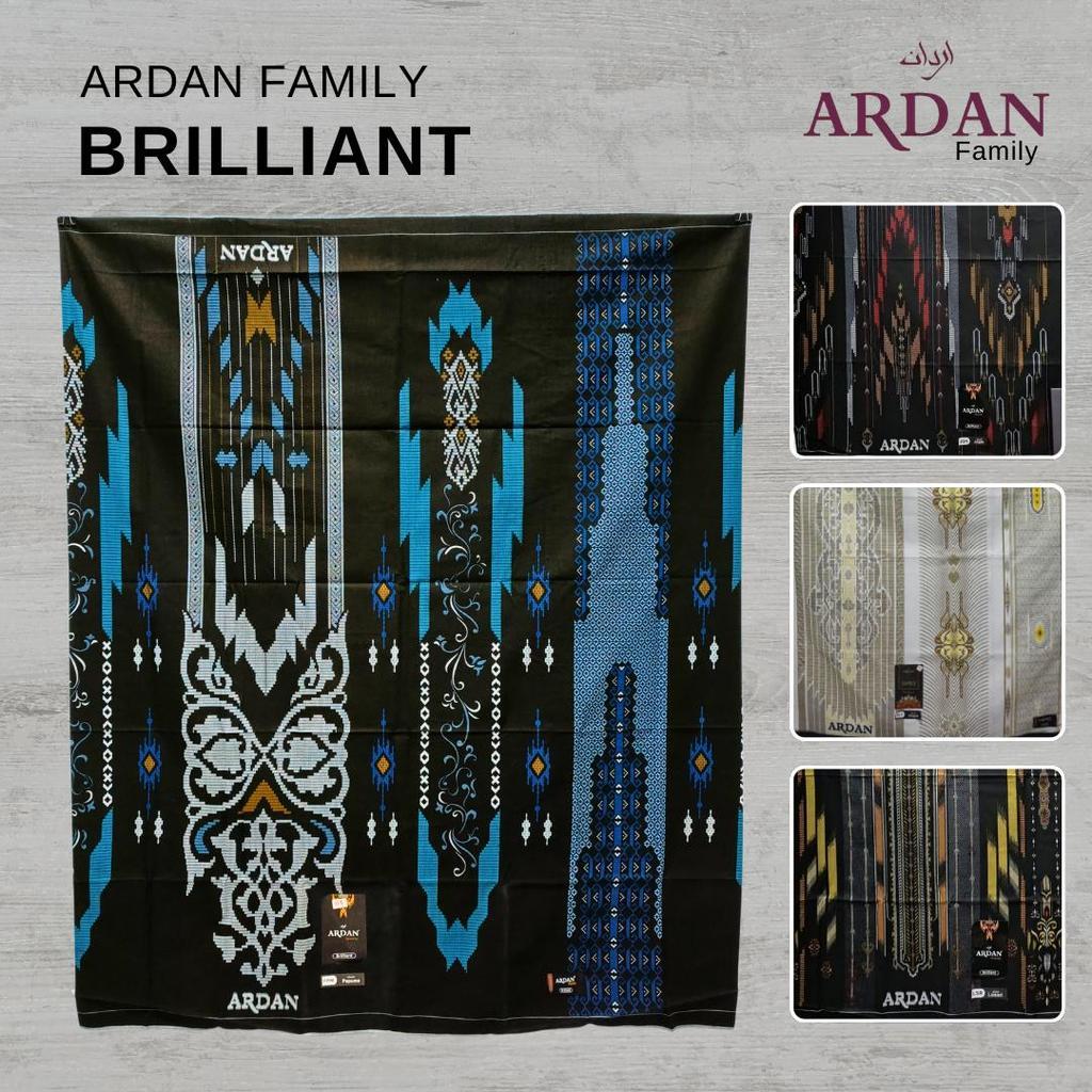 SARUNG ARDAN BRILLIANT GOLD SILVER FAMLY HITAM PUTIH