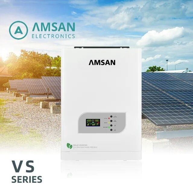 AMSAN Inverter Hybrid 3000VA 24V 48V Low Frequency MPPT 60A VS Series LF 3kVA