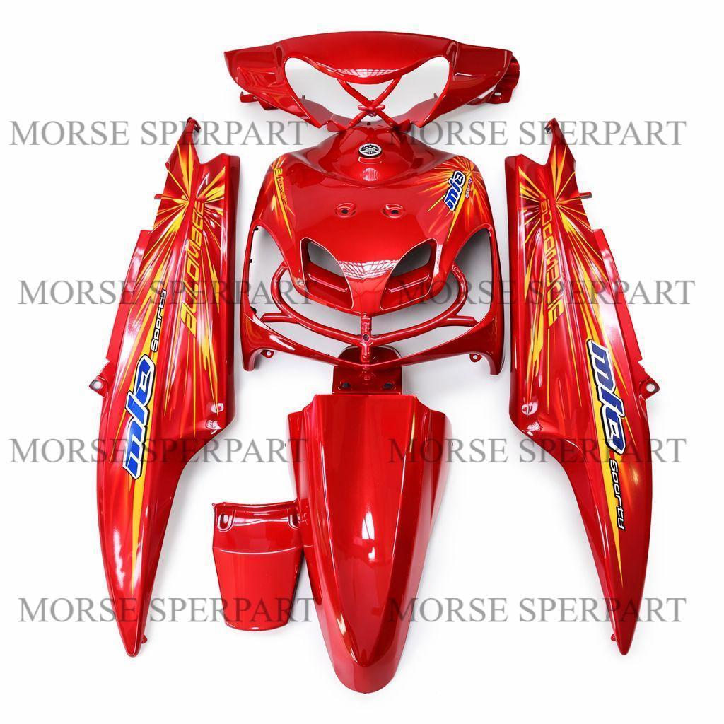 TERMURAH  BISA COD Fullset Cover Body Halus Detail Original Asli Mio Smile Warna Merah plus strippin