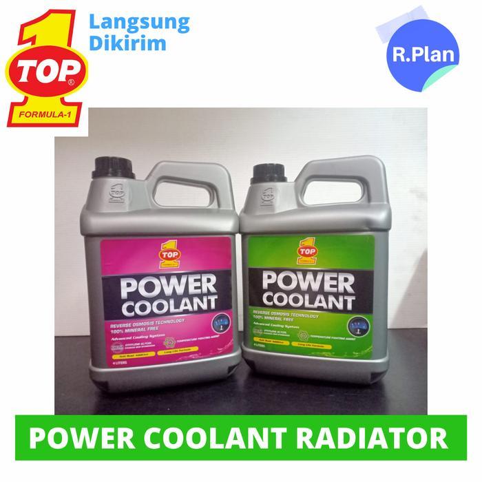 Air Radiator Coolant Green 4 liter Top 1 Top one Radiator Mobil Motor - Hijau