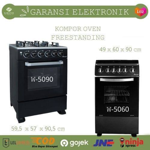 WINN GAS KOMPOR OVEN FREESTANDING 4 TUNGKU + OVEN W-5090 HITAM/KOMPOR OVEN DAN OVEN PLUS ROTI SERI/K