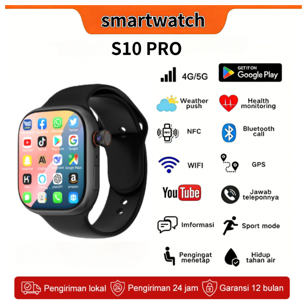 [Sim card ]Samsung smartwatch S10PRO /Ultra 4GB RAM+128GB ROM Smart Watch  For Android IOS Store GPS