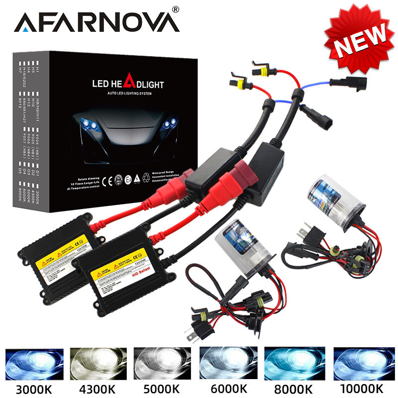 55W 65W H7 led Xenon Headlight bulb Slim Ballast kit HID Xenon 12V H1 H3 H11 h7 xenon hid kit 4300k 