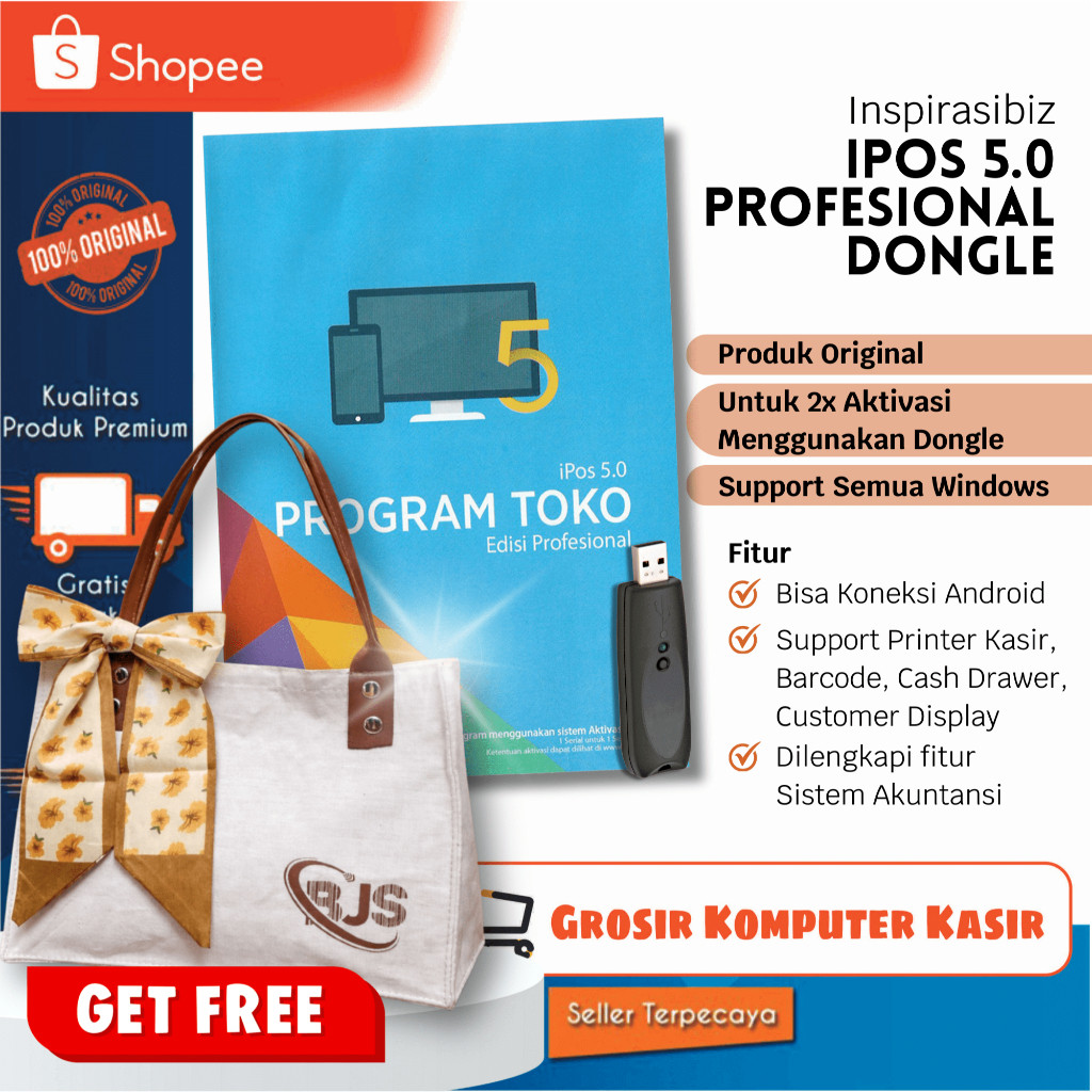 Program Kasir Toko IPOS 5 Profesional [DONGLE EDITION] | Program Kasir IPOS 5 | Program Kasir Toko S