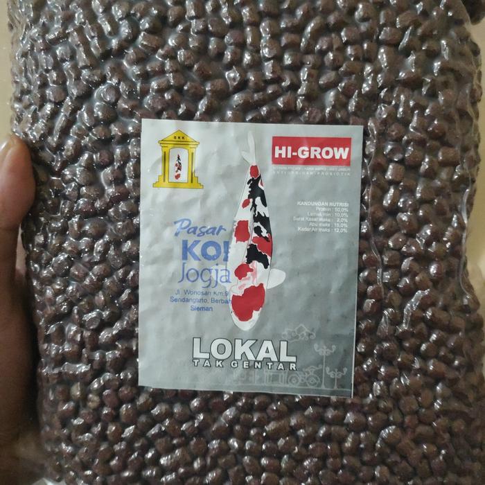 Pakan Ikan Koi Lokal Tak Gentar LTG 1Kg - M 5MM