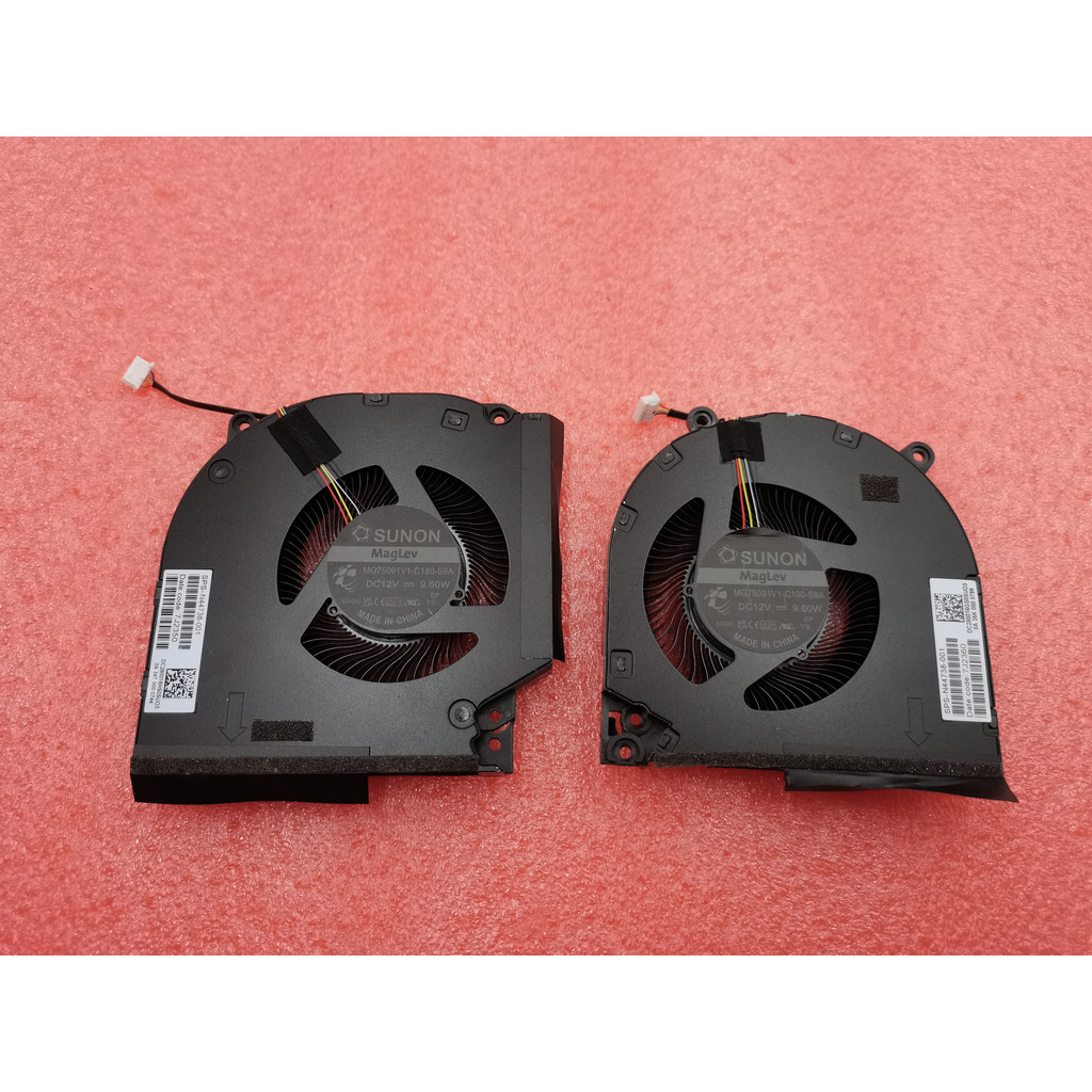 CPU GPU Fan For HP Victus Gaming 9 16-R TPN-C169 DC12V MG75091V1-C190-S9A MG75091V1-C180-S9A N44738-