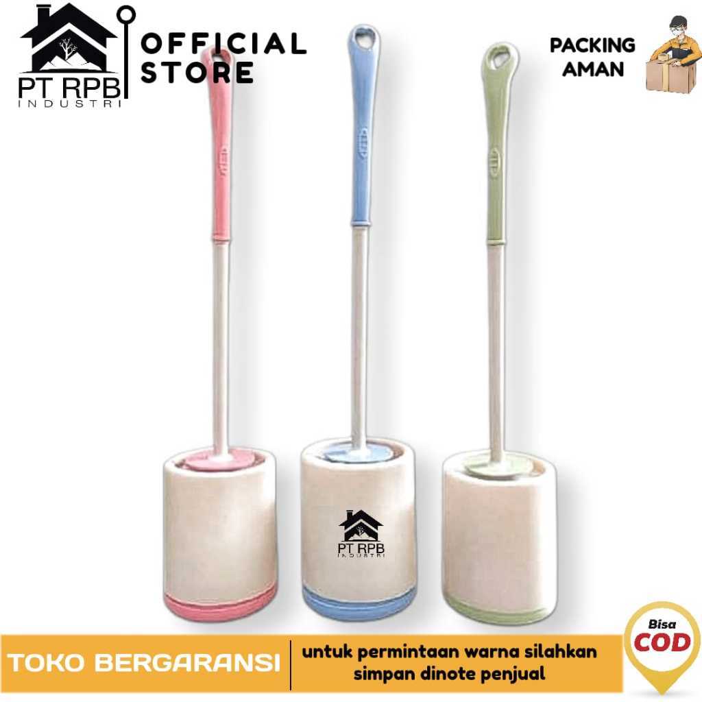 Sikat WC Bulat Tempelan Plastik Minimalis