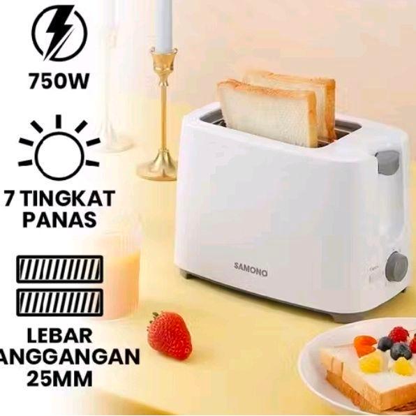 pembakar roti listrik pemanggang roti otomatis loncat Toaster Panggangan