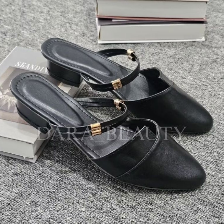READY STOK Sandal Wanita Hak Tahu 3 Cm Bapau KM02 Non-Slip QyS