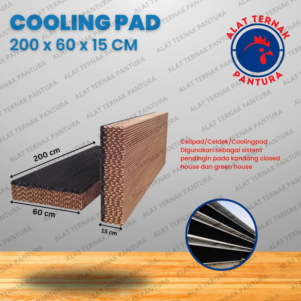 Cooling Pad Celdek Celpad Pendingin Kandang Ayam Green House 200 x 60 x 15 cm