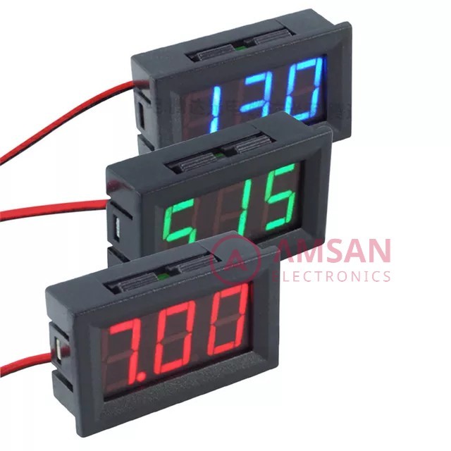 voltmeter dc mini digital dc 4.5-30v voltmeter digital 0.56 inch 2 wire