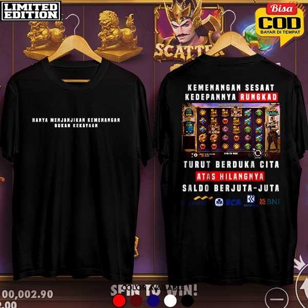 Kaos Slot Gatot Distro Murah Original Kaos Slot Gatot kaca Kaos Cotton 30s