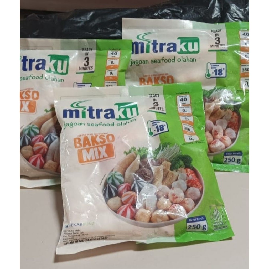 MITRAKU BAKSO MIX ISIAN TOPPING SEBLAK CAMPUR DUMPLING OTAK-OTAK CHIKUWA CUMI BOLA UDANG SUKI TOMYAM