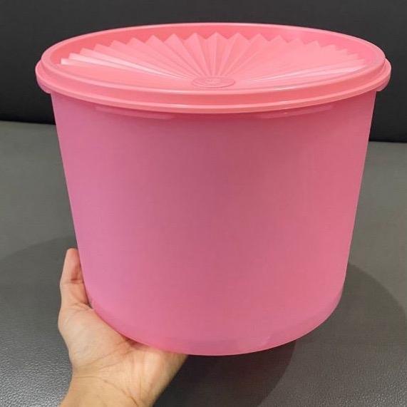 SUPER DECO 4,1L Tuperrware/ TOPLES TUPPERWARE TUTUP KEDAP - 4,1L PINK