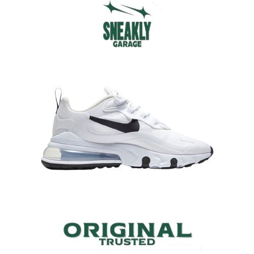 Sepatu Nike Air Max 270 React White Black  Sneakers Unisex