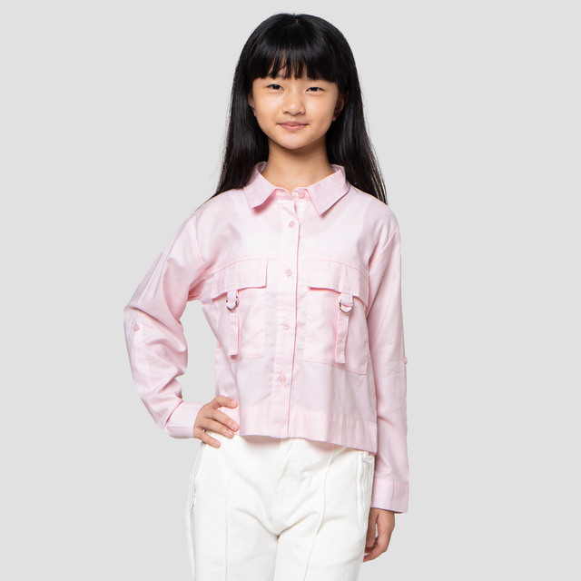 Nevada Kantong Kargo Kemeja Anak Perempuan 123388362