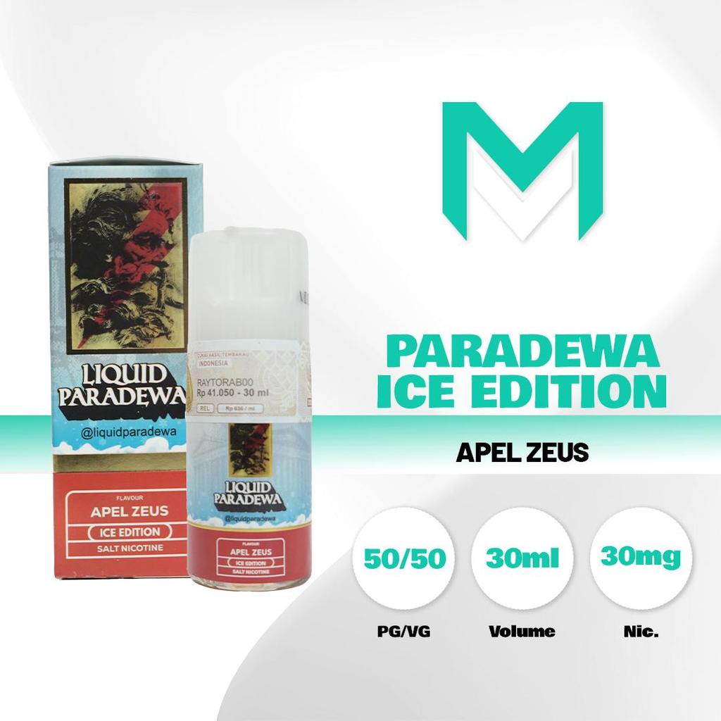 Liquid Vape Paradewa Apel Zeus Ice Edition Saltnic 30MG 30ML By Rcraft