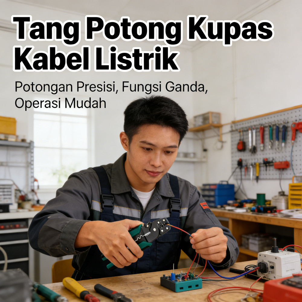 Kabel Kombinasi Tang Skun Press Tang Potong Kabel Listrik Kupas