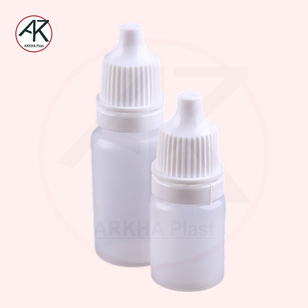 Botol Tetes Segel 5 ml Lubang Plastik Bening 5ml Bening Essen Obat Mata