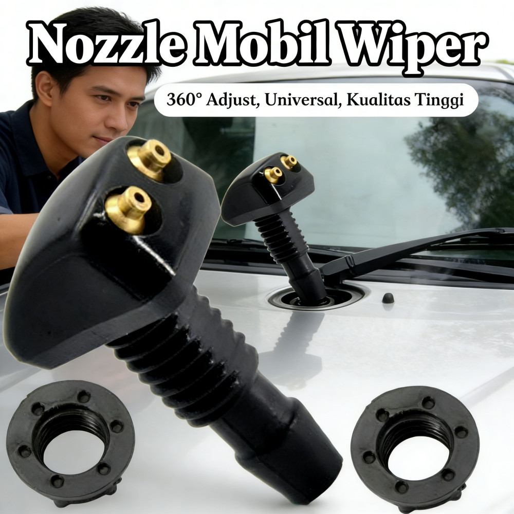 Mobil Wiper Nozzle Nozzle Wiper Nozzle Mobil Adjust Universal Nozzle 360° Kaca Depan Wiper Mobil